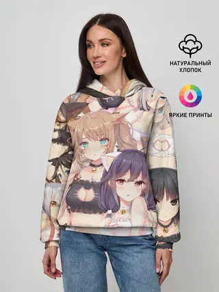 Женское худи / Эччи гарем