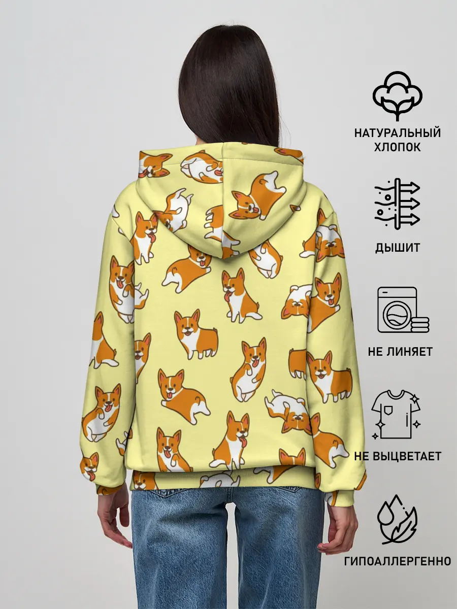 Женское худи / Корги