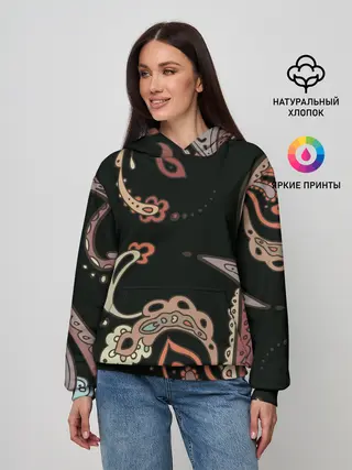 Женское худи / Расписной узор