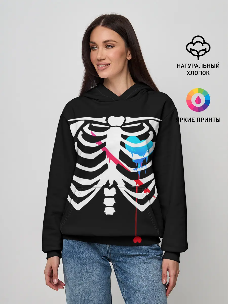 Женское худи / UNDERTALE | АНДЕРТЕЙЛ | САНС