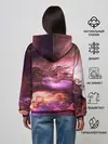 Женское худи / закат абстракция