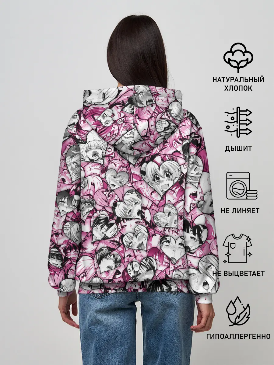 Женское худи / Ahegao валентинки