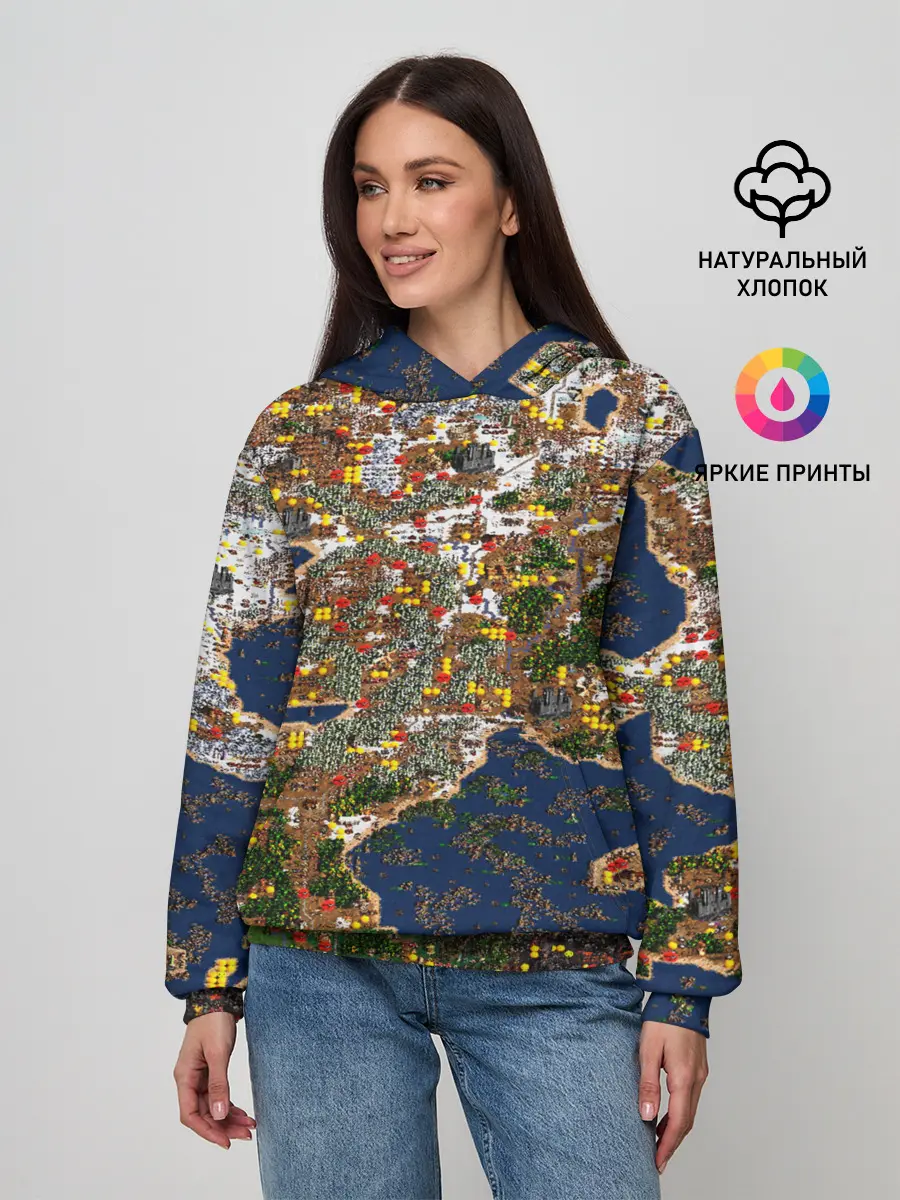 Женское худи / Герои 3 Карта