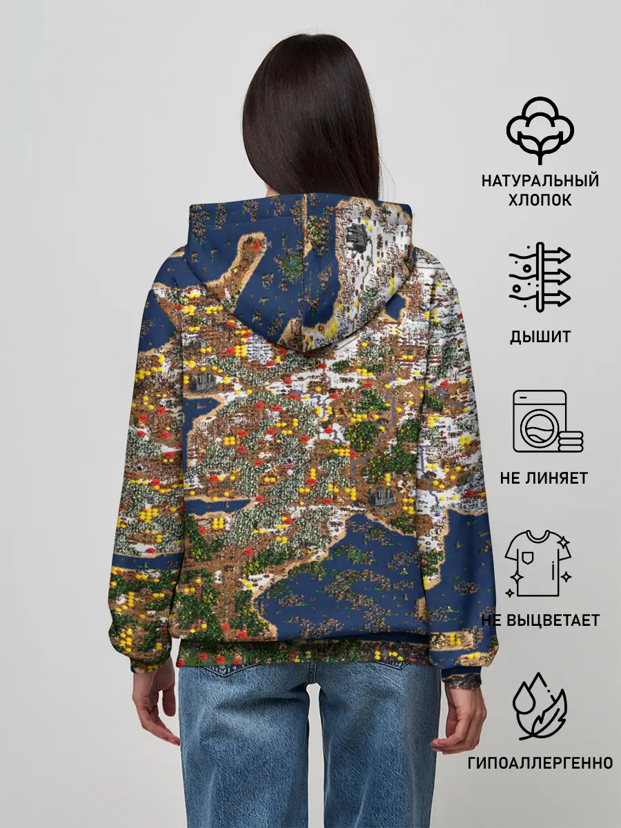 Женское худи / Герои 3 Карта