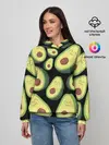 Женское худи / Авокадо паттерн