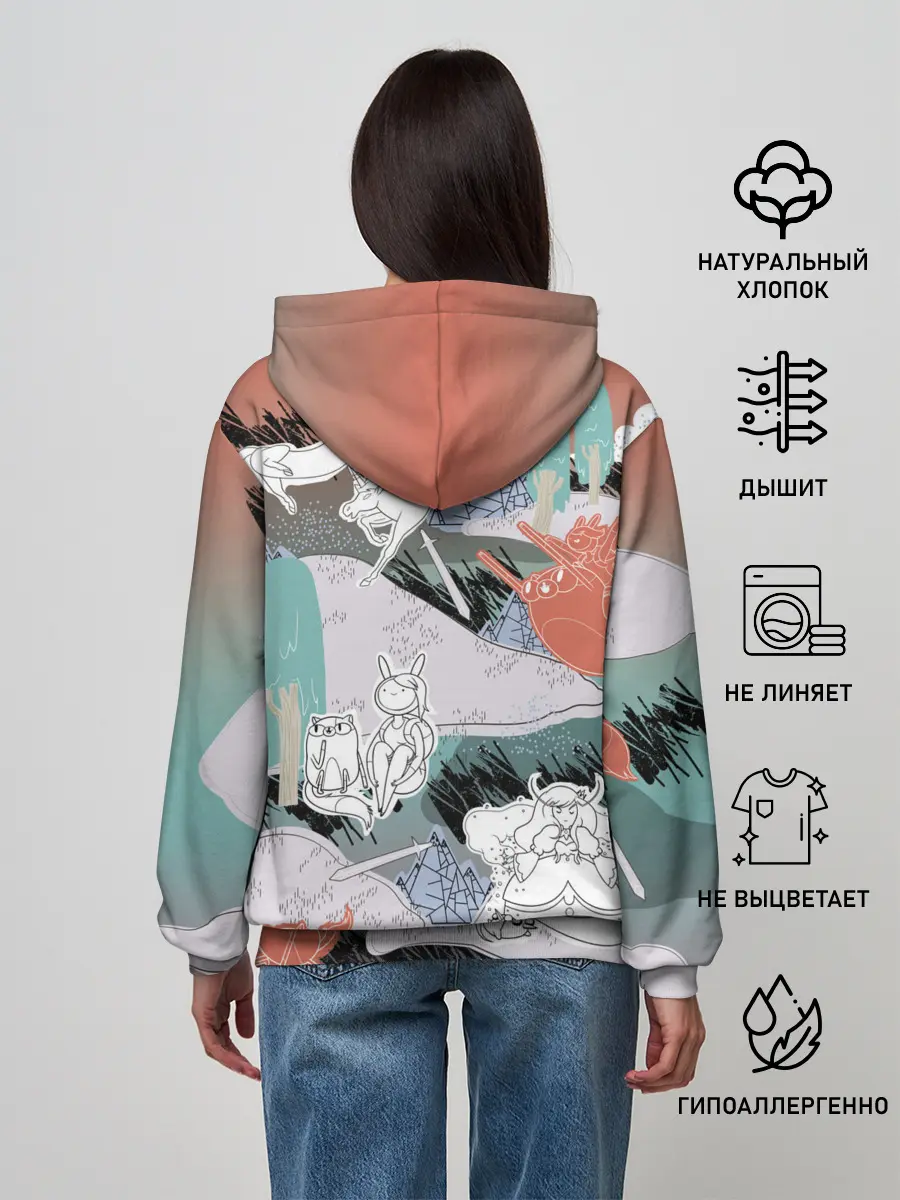 Женское худи / Время Приключений