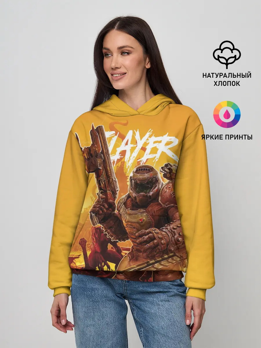 Женское худи / Doom Slayer