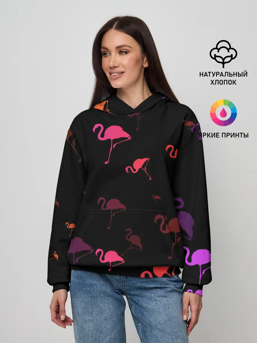Женское худи / Фламинго