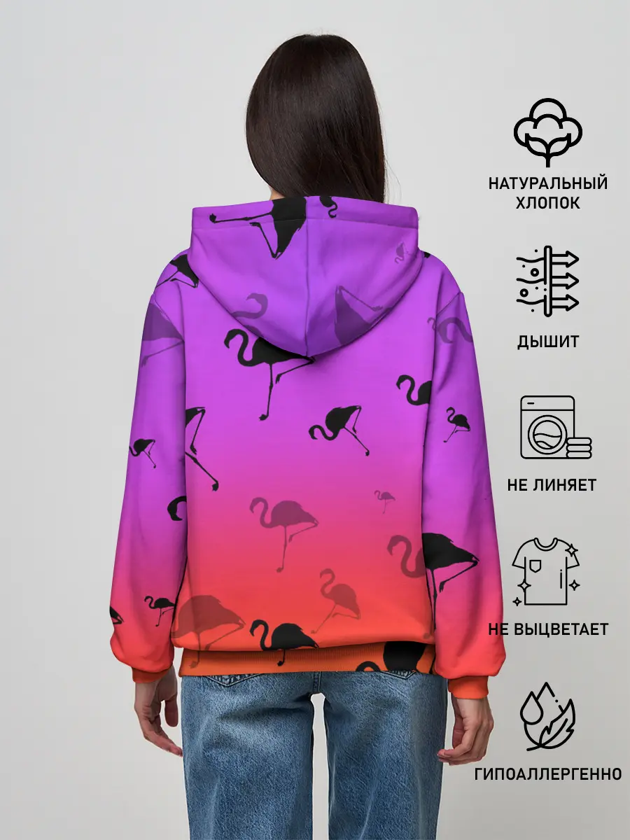 Женское худи / Фламинго