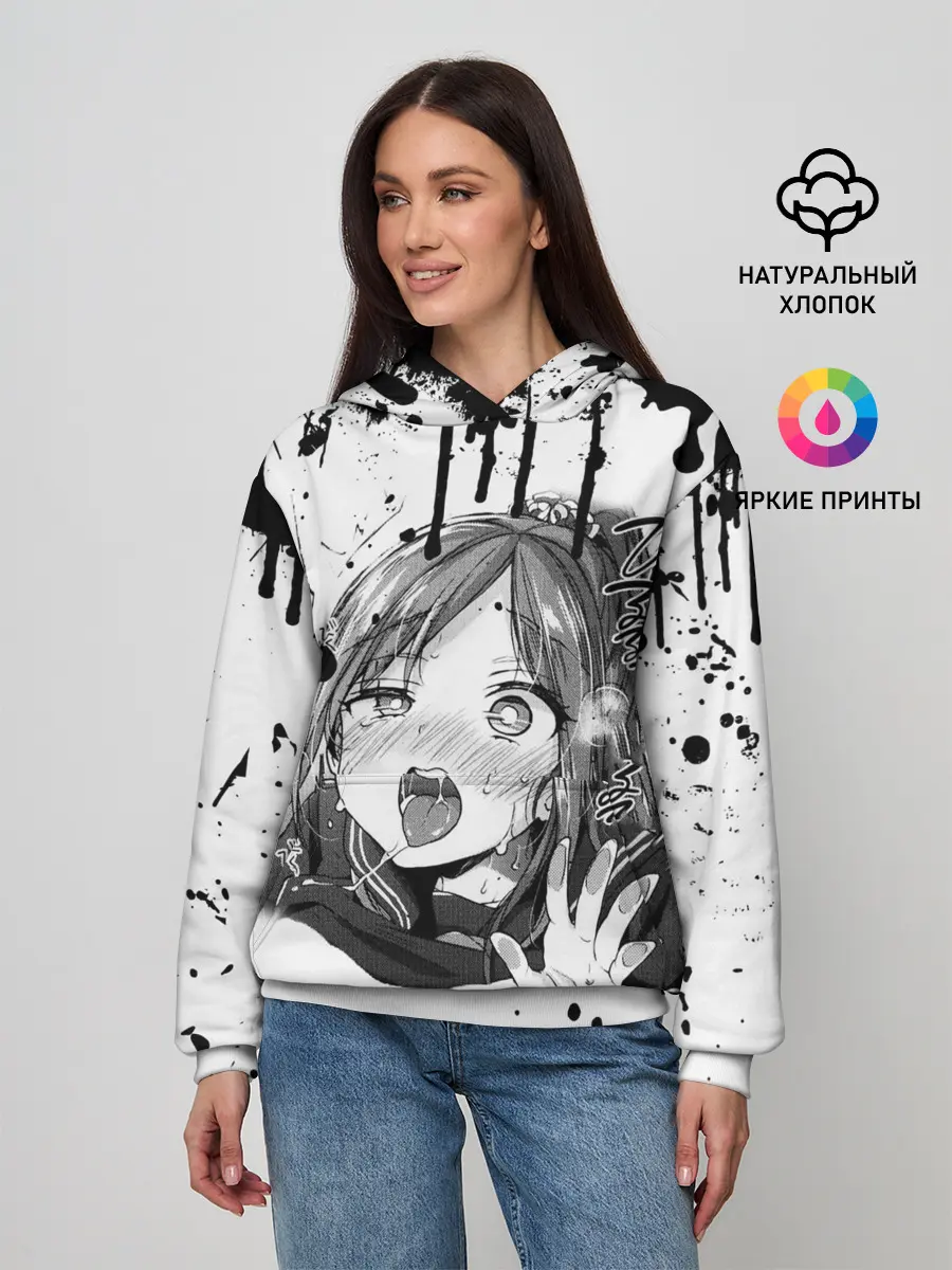 Женское худи / АХЕГАО с подтёками