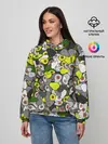 Женское худи / Камуфляж с авокадо