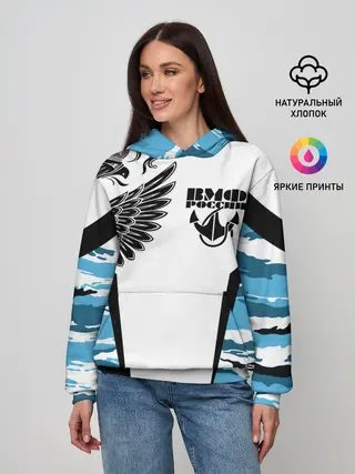 Женское худи / ВМФ России камуфляж