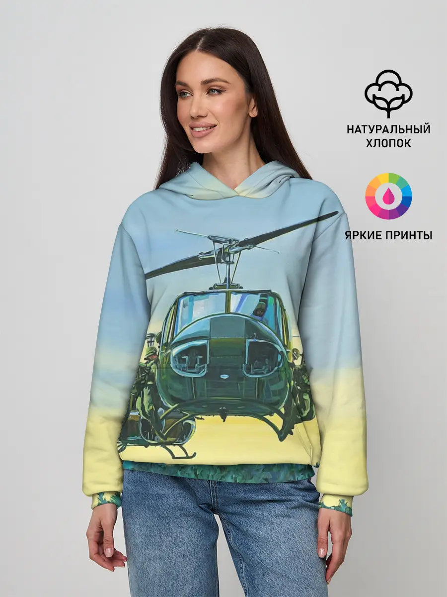 Женское худи / Вертолеты