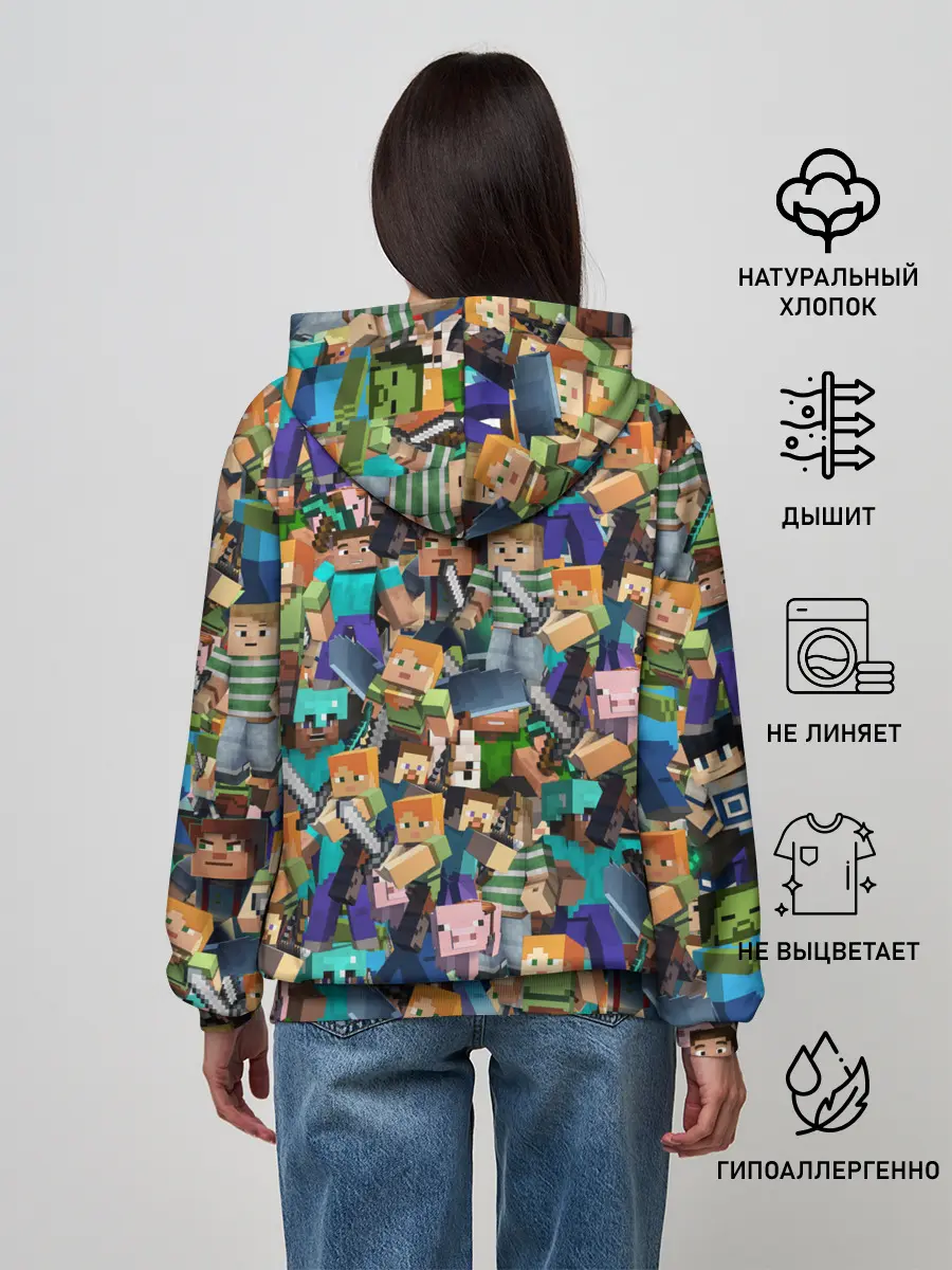 Женское худи / MINECRAFT ПЕРСОНАЖИ
