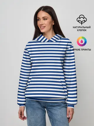 Женское худи / Тельняшка ВМФ