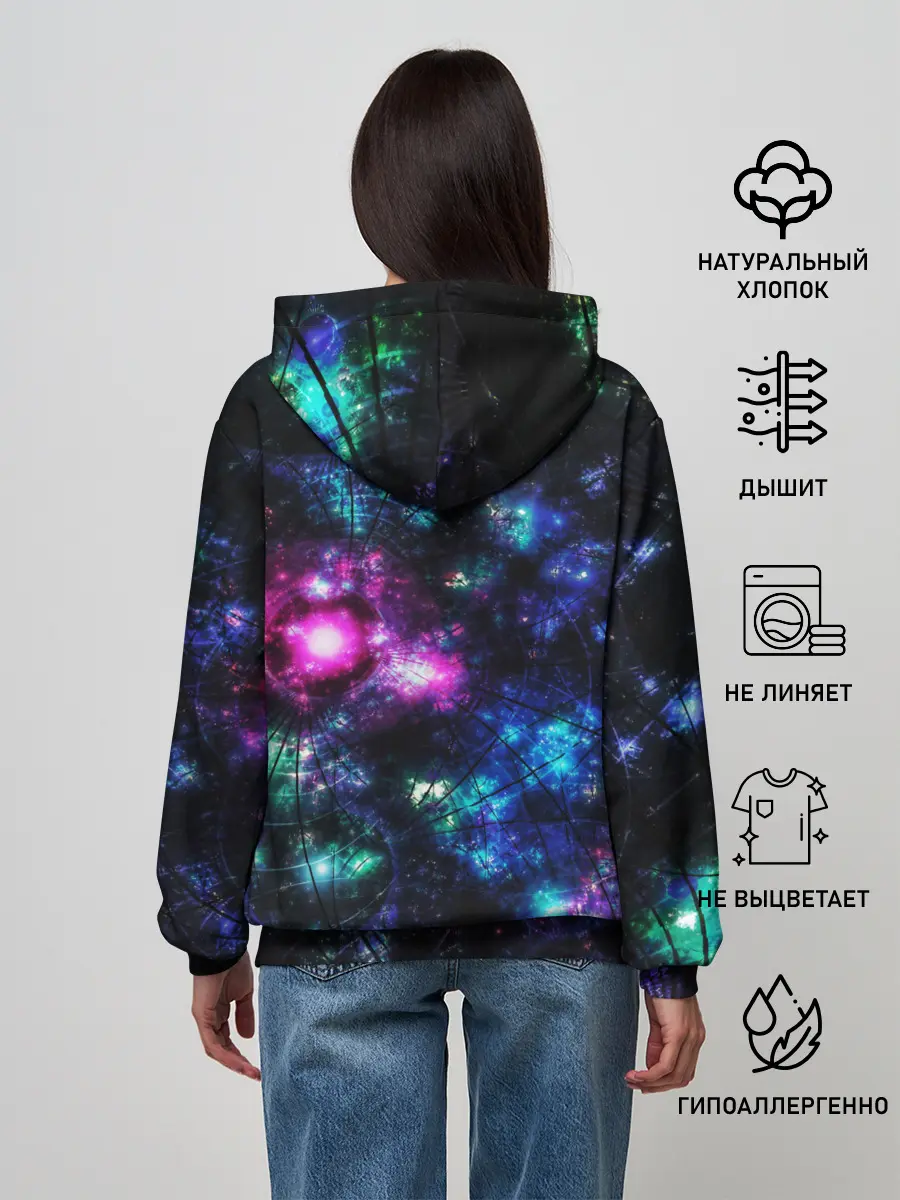 Женское худи / АБСТРАКЦИЯ КОСМОСА