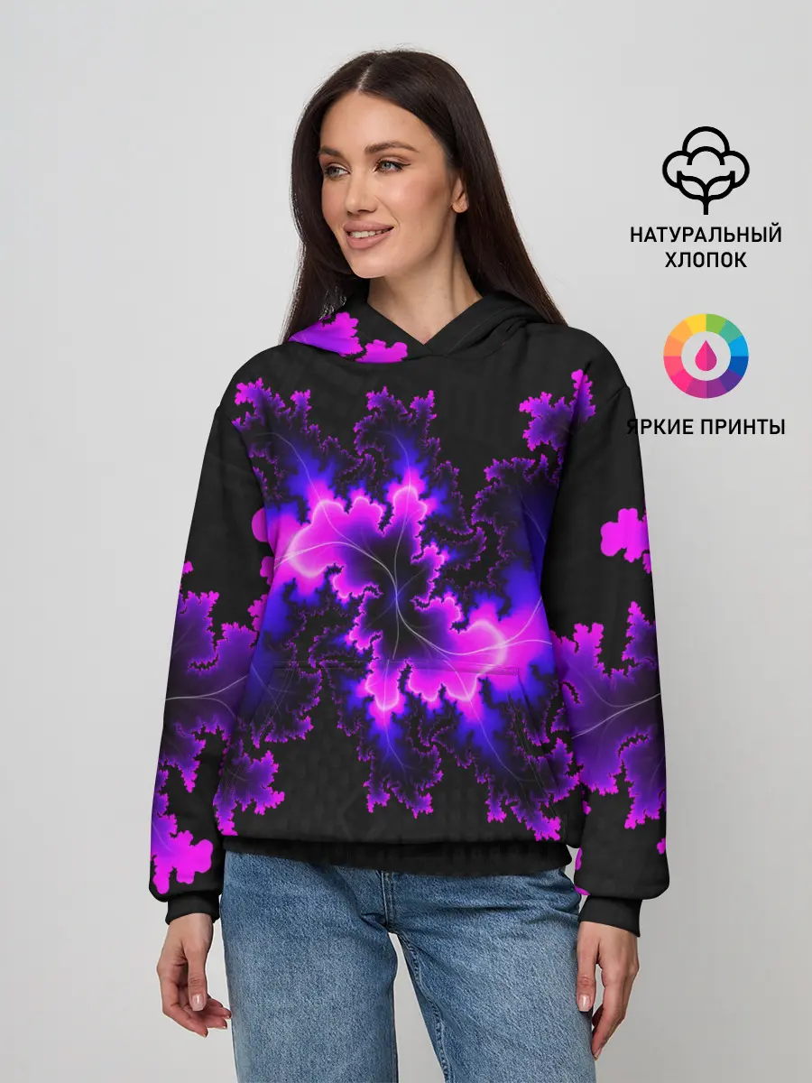 Женское худи / NEON Liquid
