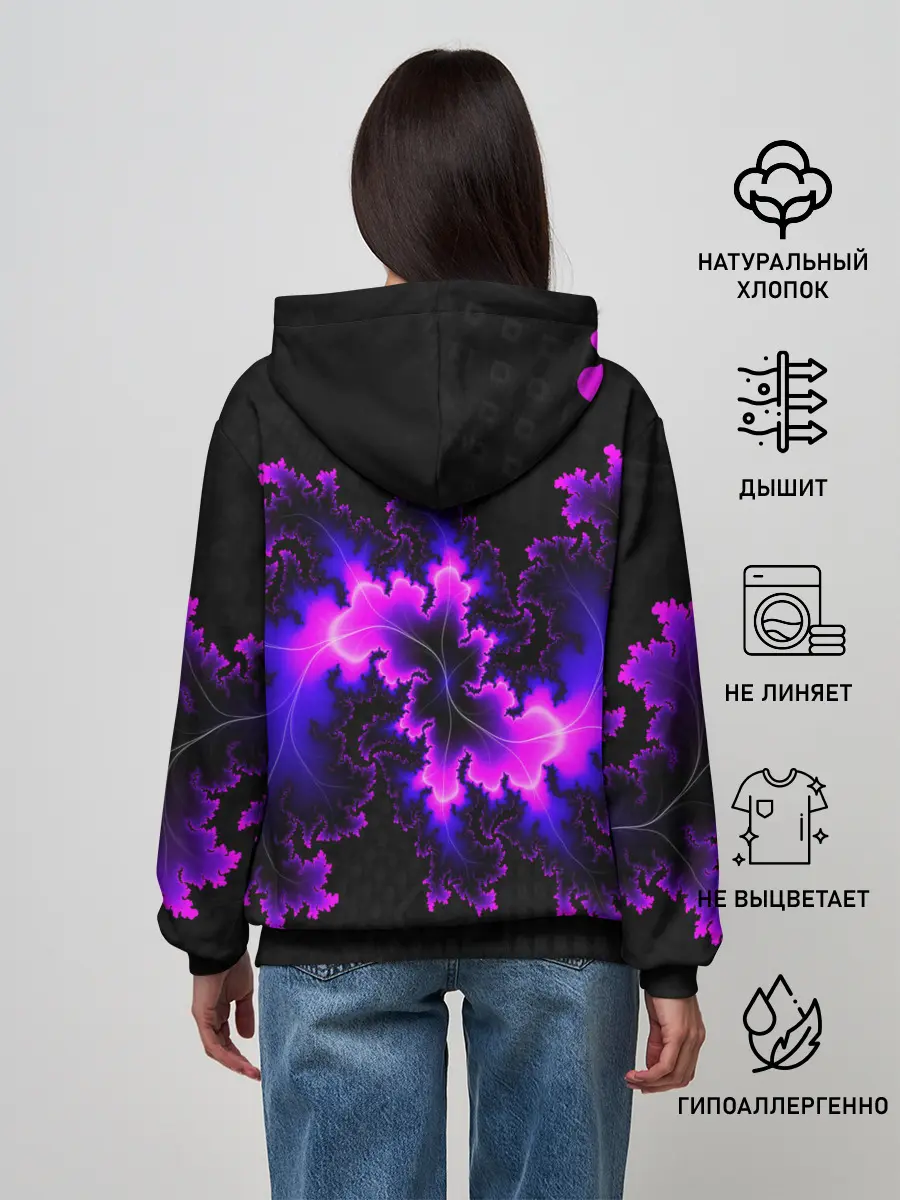 Женское худи / NEON Liquid