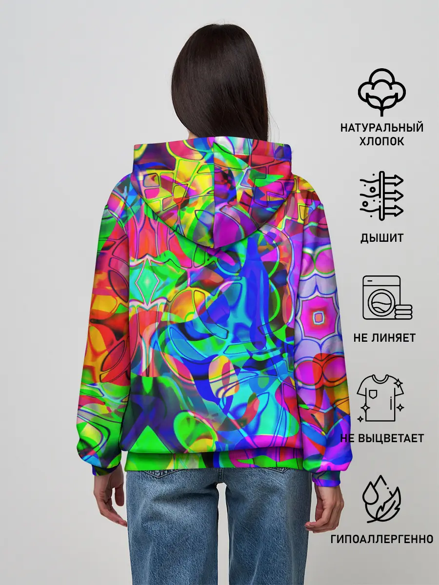 Женское худи / НЕОНОВЫЕ КРАСКИ