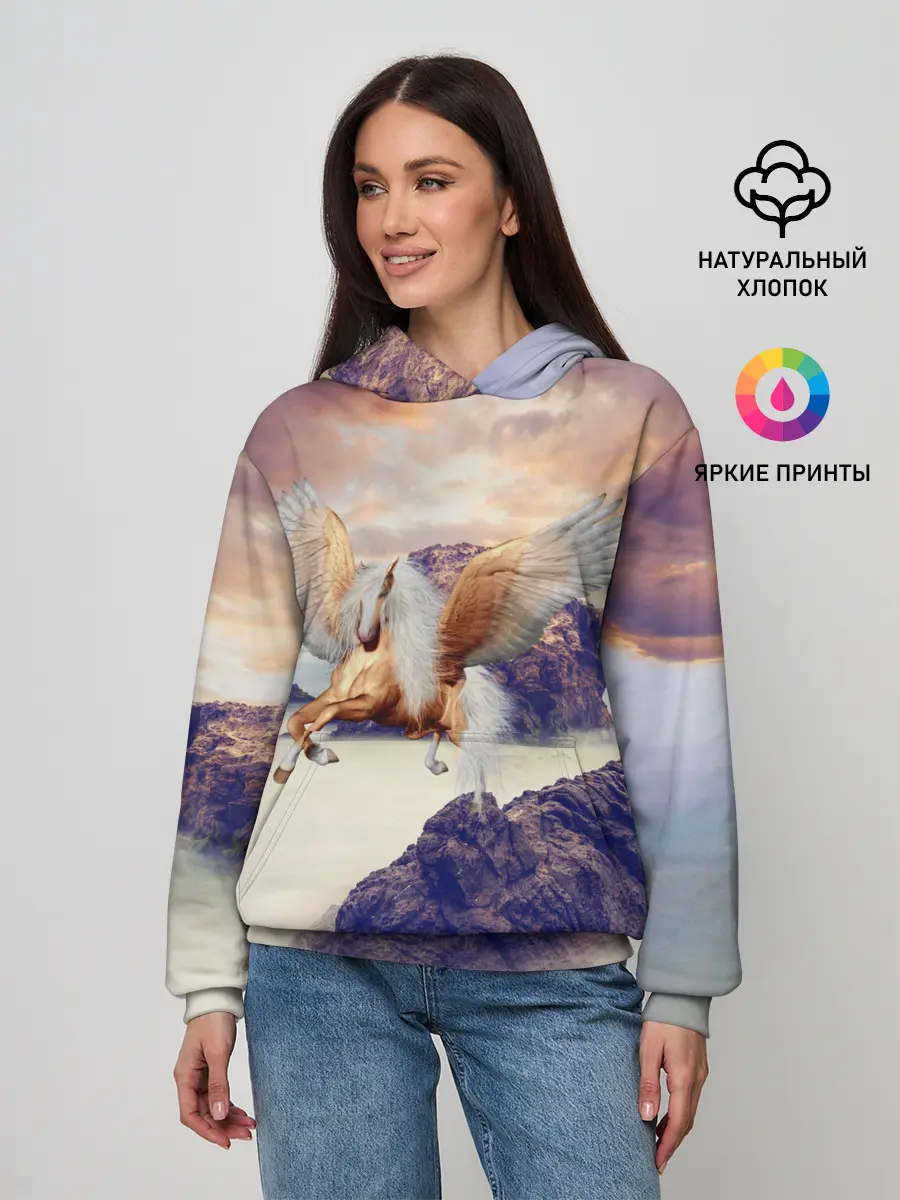 Женское худи / Sea Sunset Horse