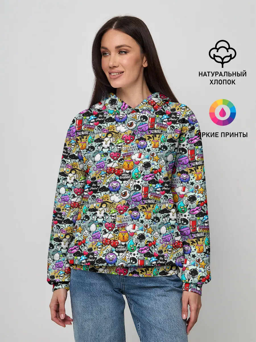 Женское худи / Stickerboom