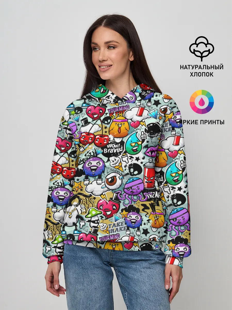 Женское худи / Stickerboom