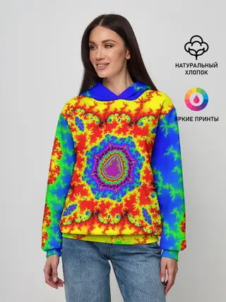 Женское худи / АБСТРАКТНЫЕ РАЗРЫВЫ