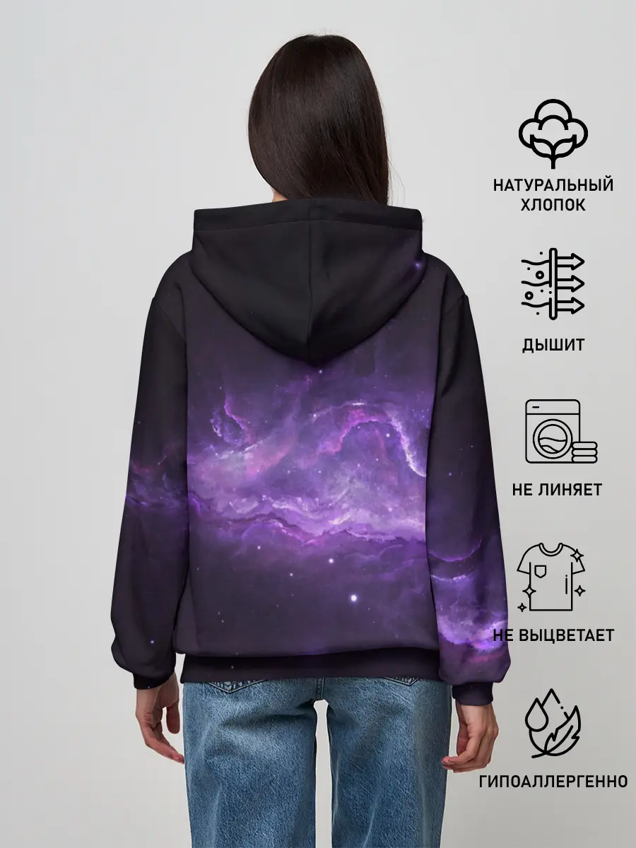 Женское худи / BTS SPACЕ 3D / БТС КОСМОС