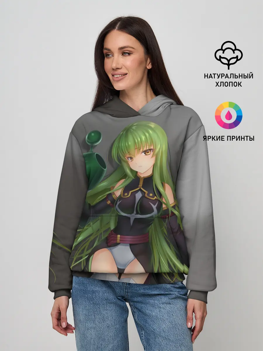 Женское худи / Code Geass art gray