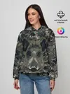 Женское худи / Камуфляж с кабаном