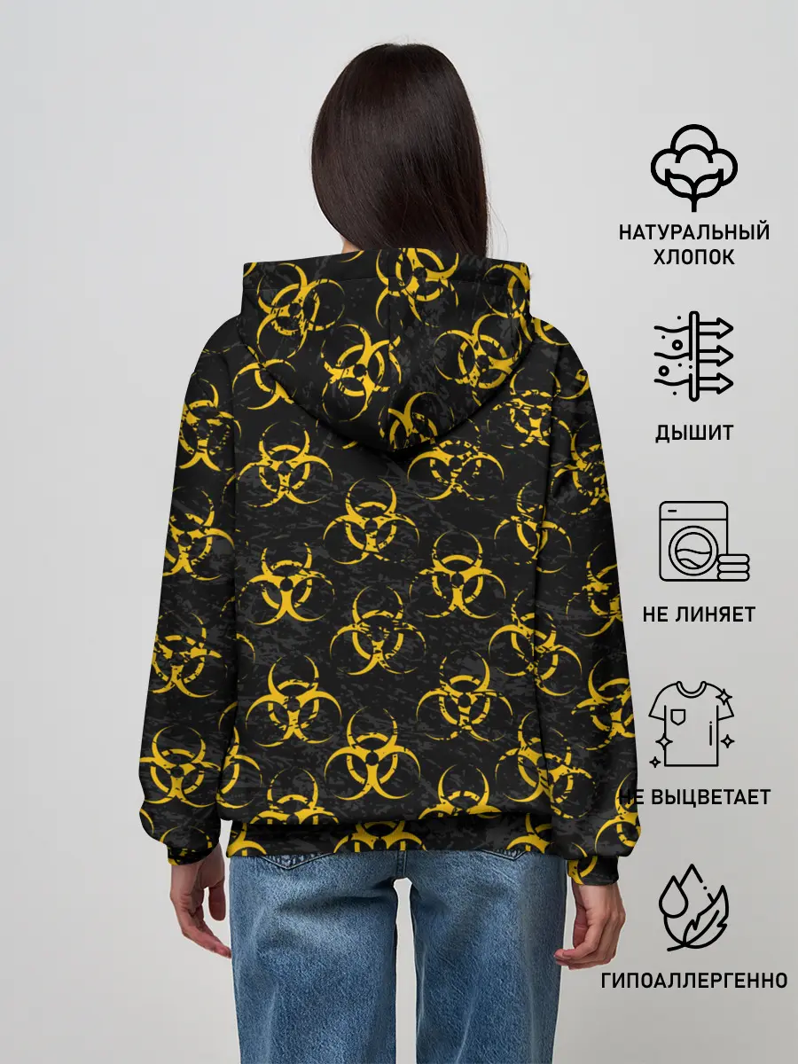 Женское худи / YELLOW BIOHAZARD