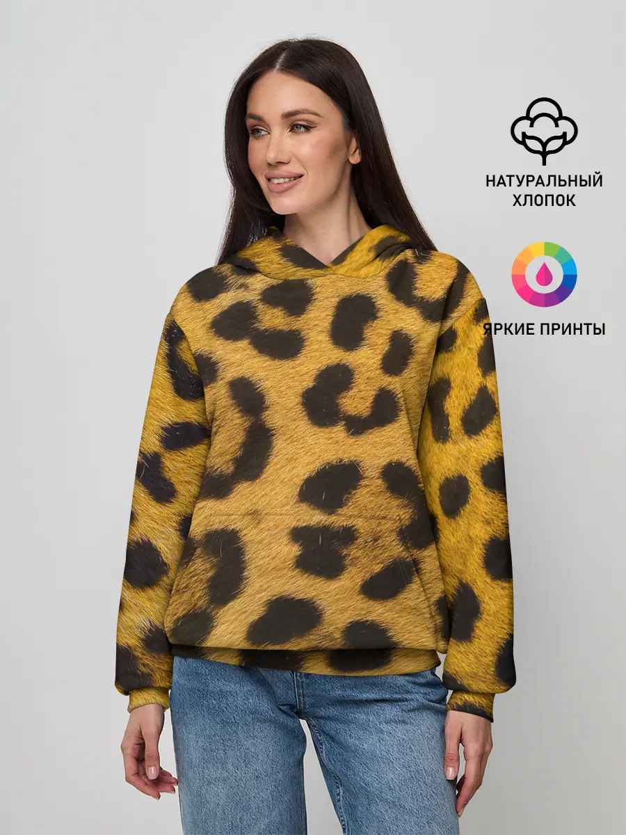 Женское худи / Леопард