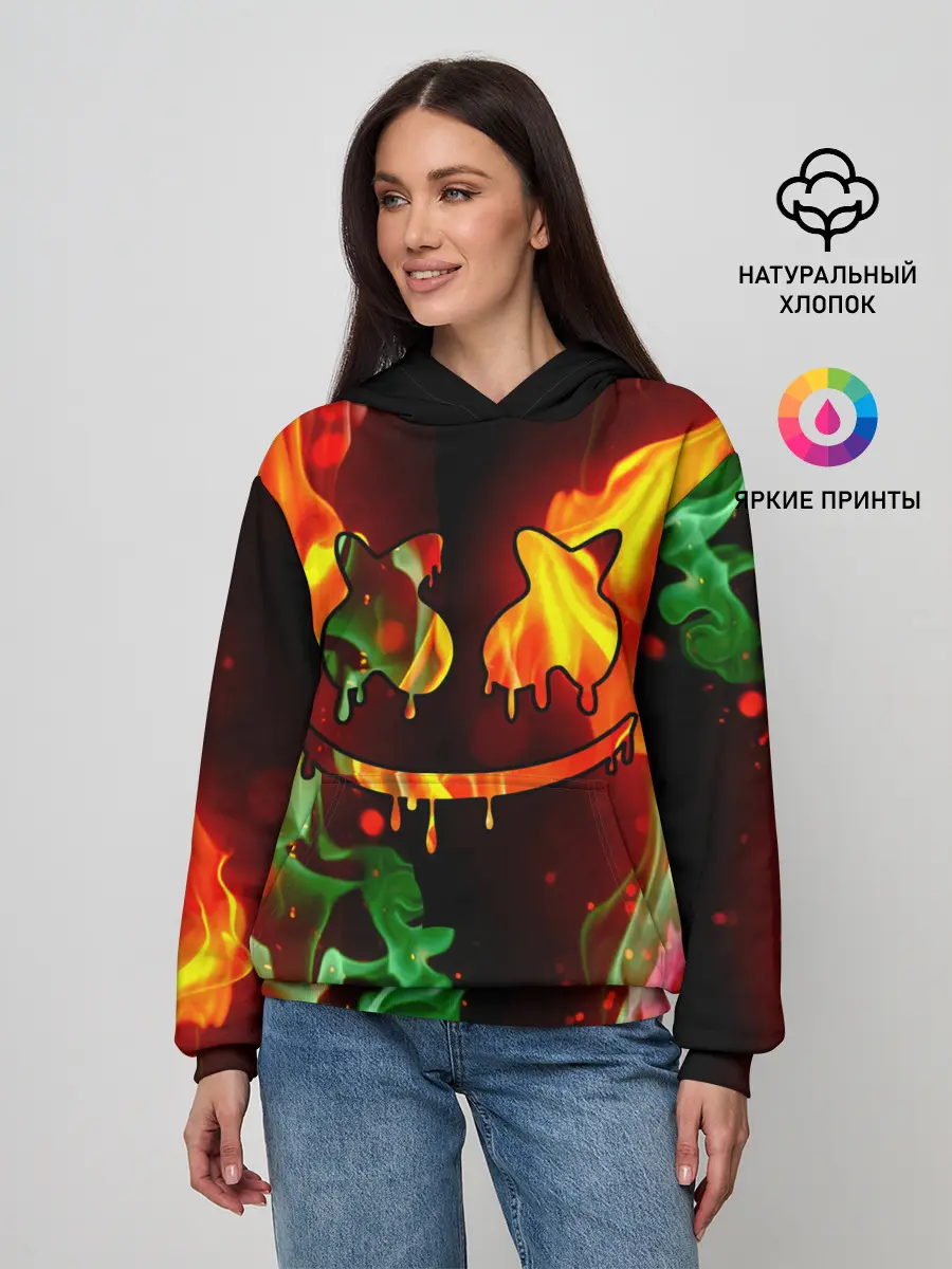 Женское худи / Marshmello