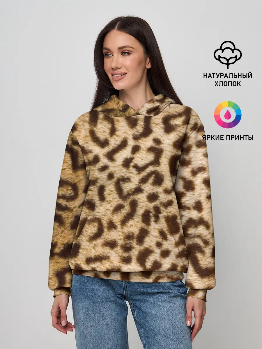 Женское худи / Леопард