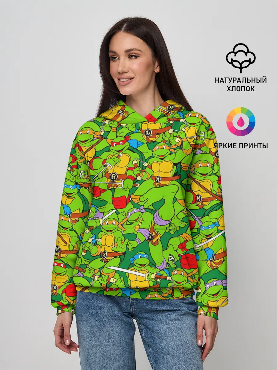 Женское худи / Черепашки - ниндзя