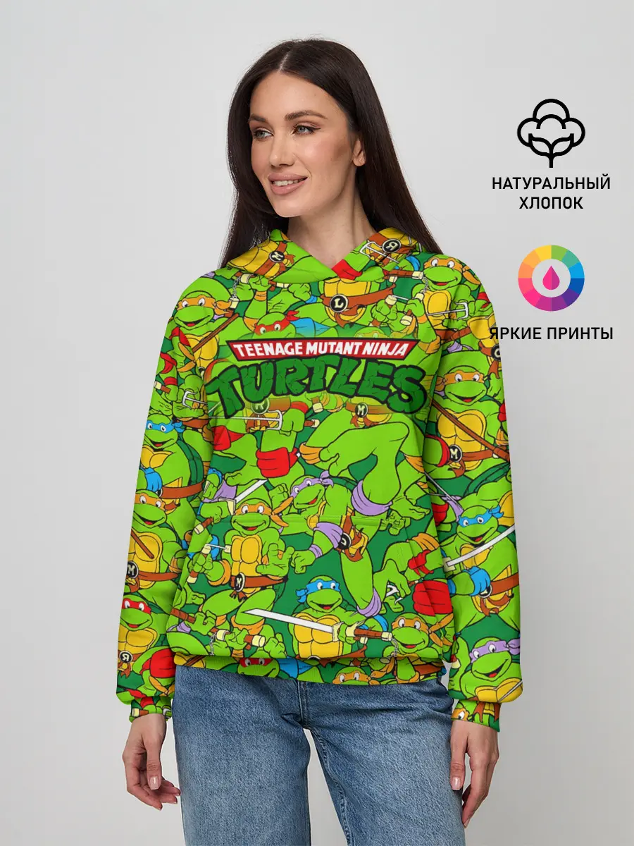 Женское худи / Черепашки - ниндзя