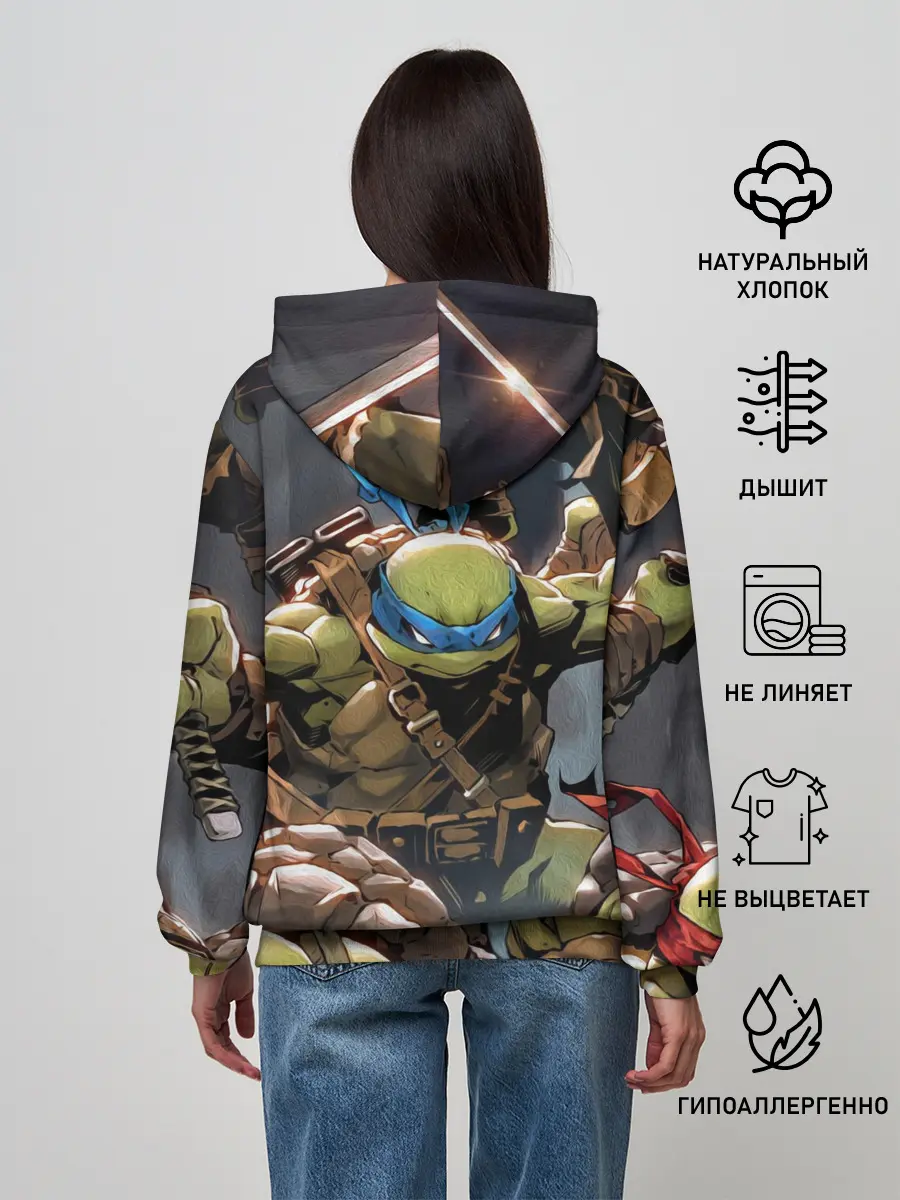 Женское худи / ЧЕРЕПАШКИ