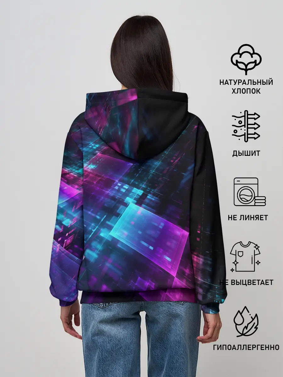 Женское худи / НЕОНОВАЯ АБСТРАКЦИЯ