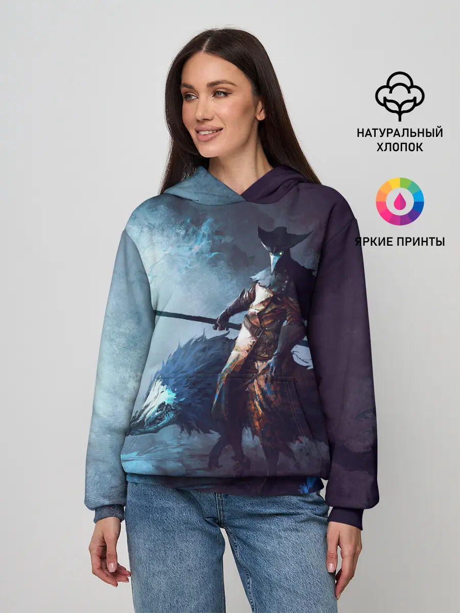 Женское худи / Plague Doctor painting