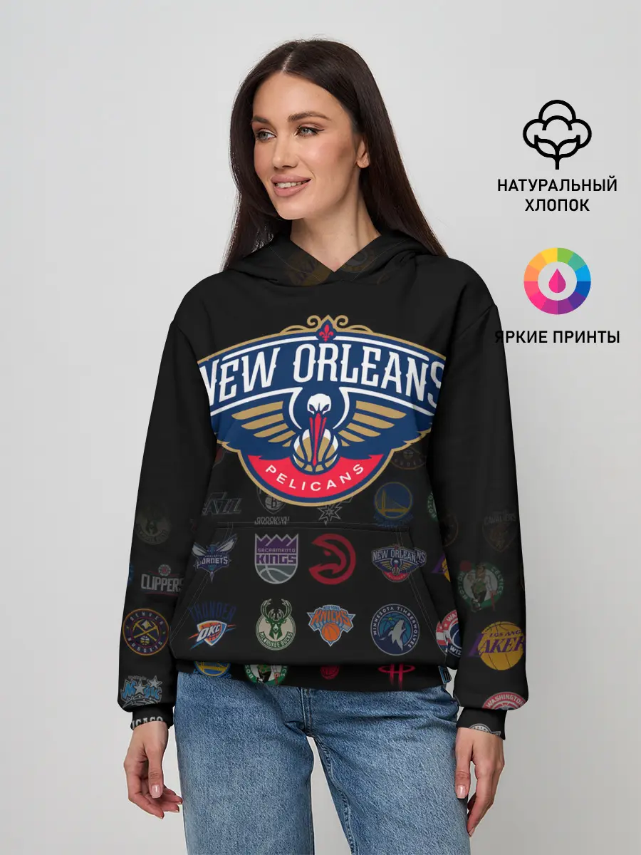 Женское худи / New Orleans Pelicans