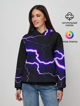 Женское худи / УДАР МОЛНИИ