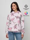 Женское худи / Розовый фламинго