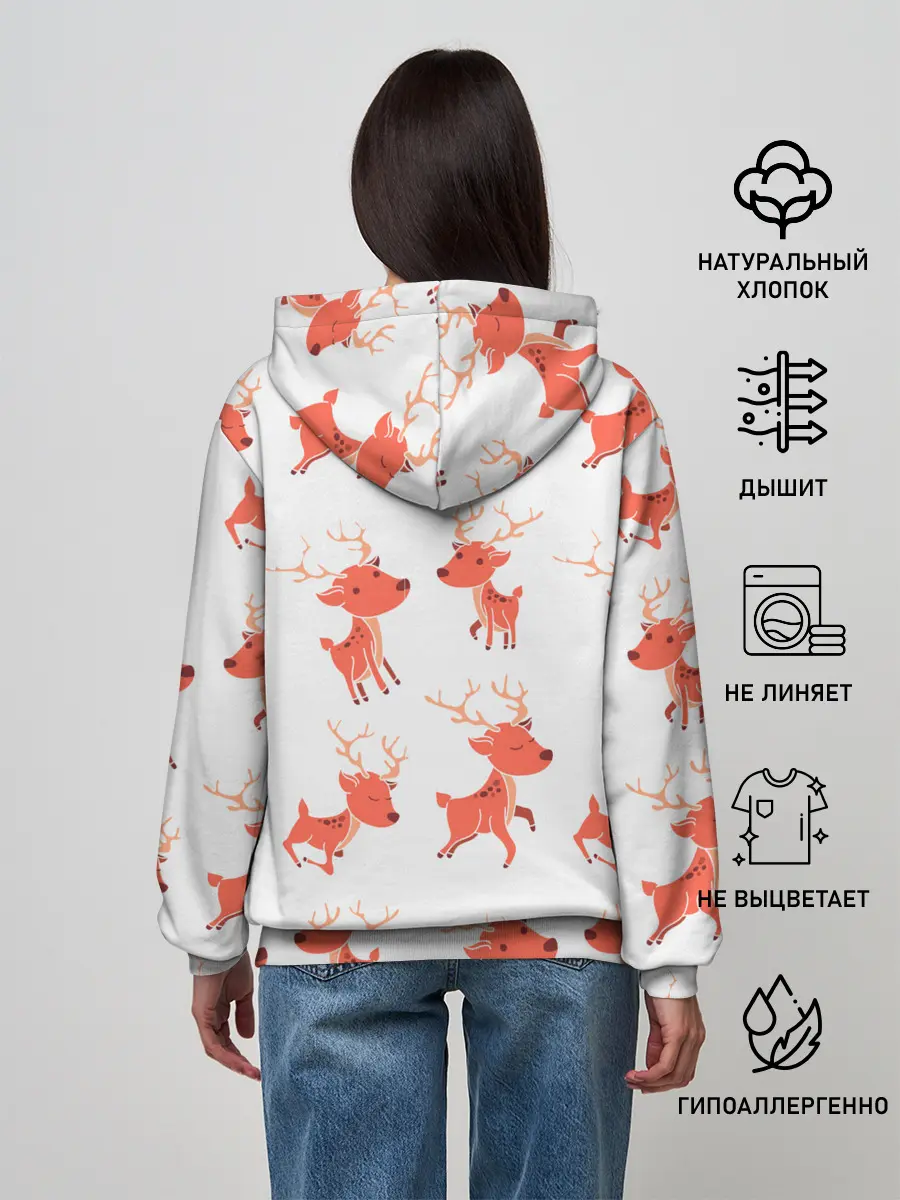 Женское худи / Милый олень
