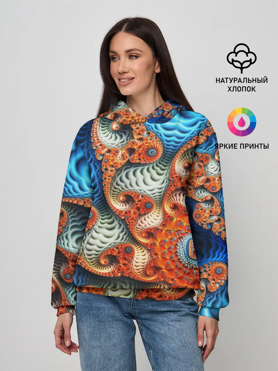 Женское худи / Fractal illusion