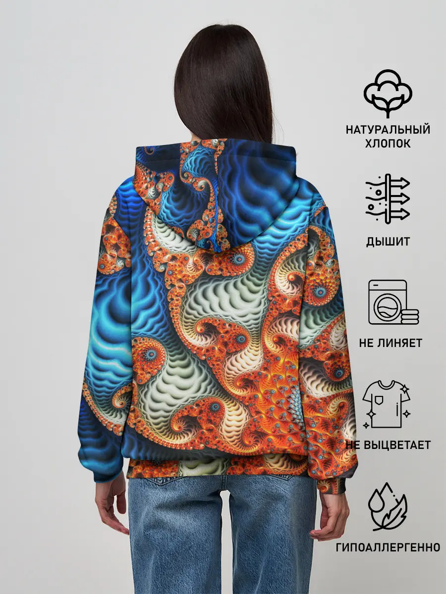 Женское худи / Fractal illusion