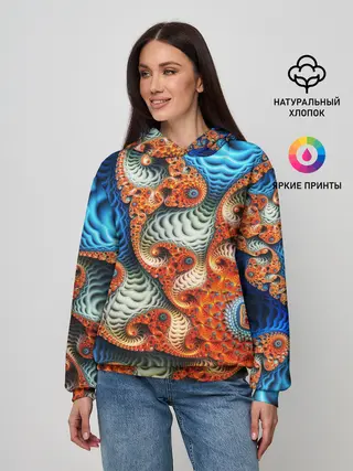 Женское худи / Fractal illusion