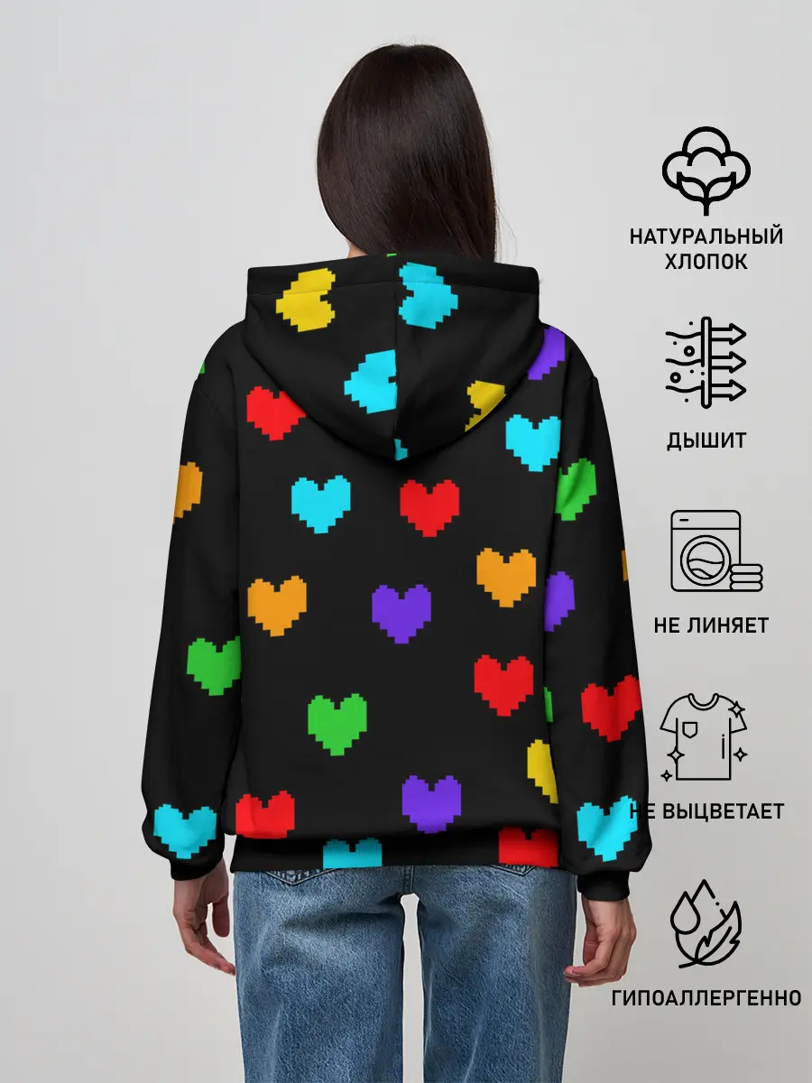 Женское худи / UNDERTALE HEART