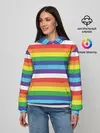Женское худи / Радужные полосы