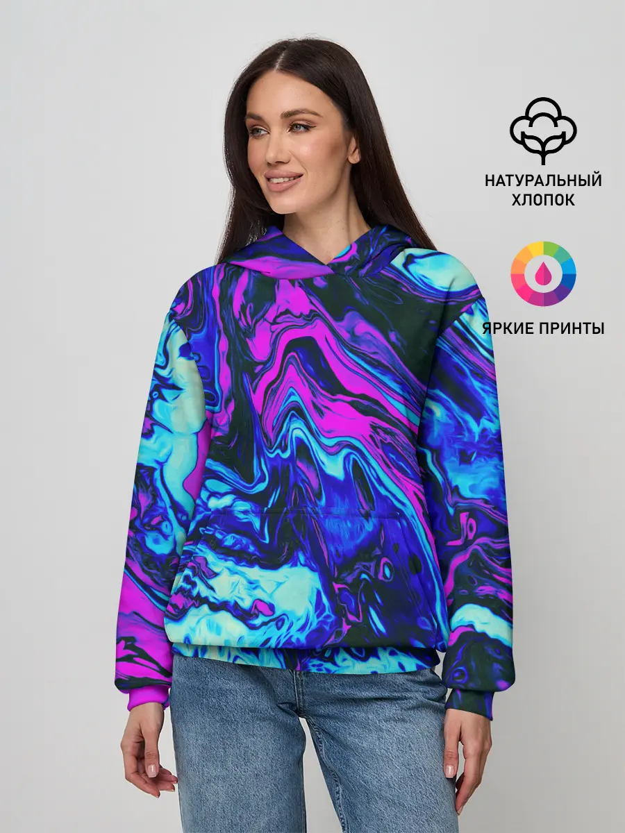 Женское худи / DIGITAL ABSTRACT