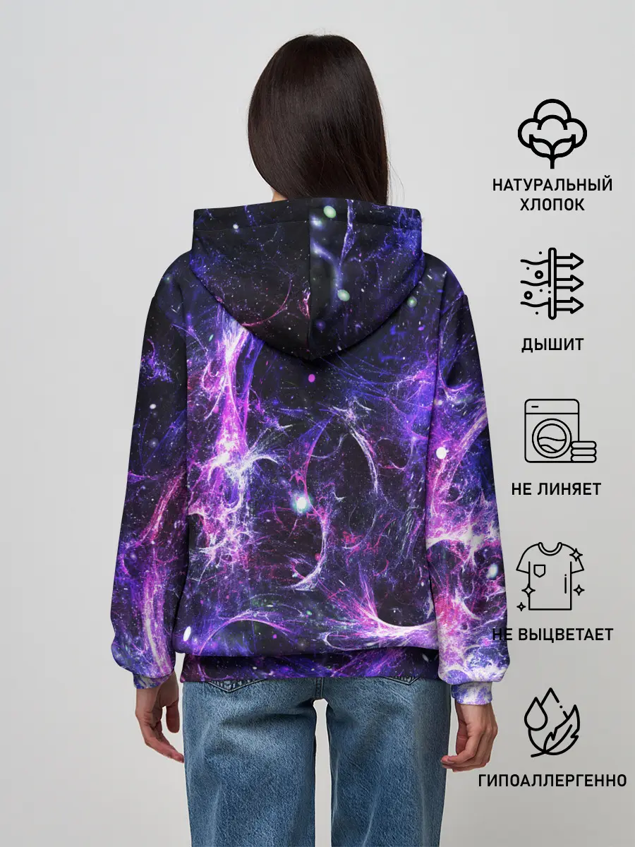Женское худи / SPACE STARS | КОСМОС ЗВЁЗДЫ